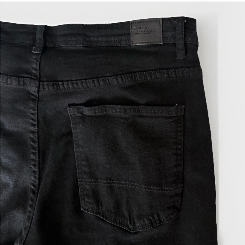 Truth Substance Stylish Black Skinny Jeans for Men 32/32 - Picture 16 of 16